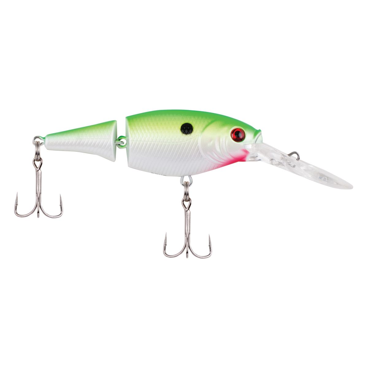 FLICKER SHAD JOINTED 5CM CHARTREUSE PEARL