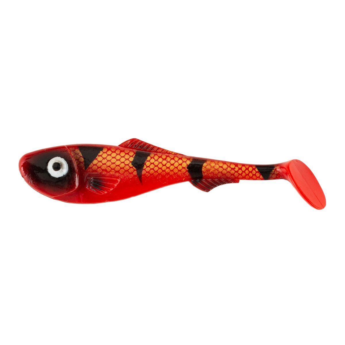 BEAST PERCH SHAD 8CM RED TIGER