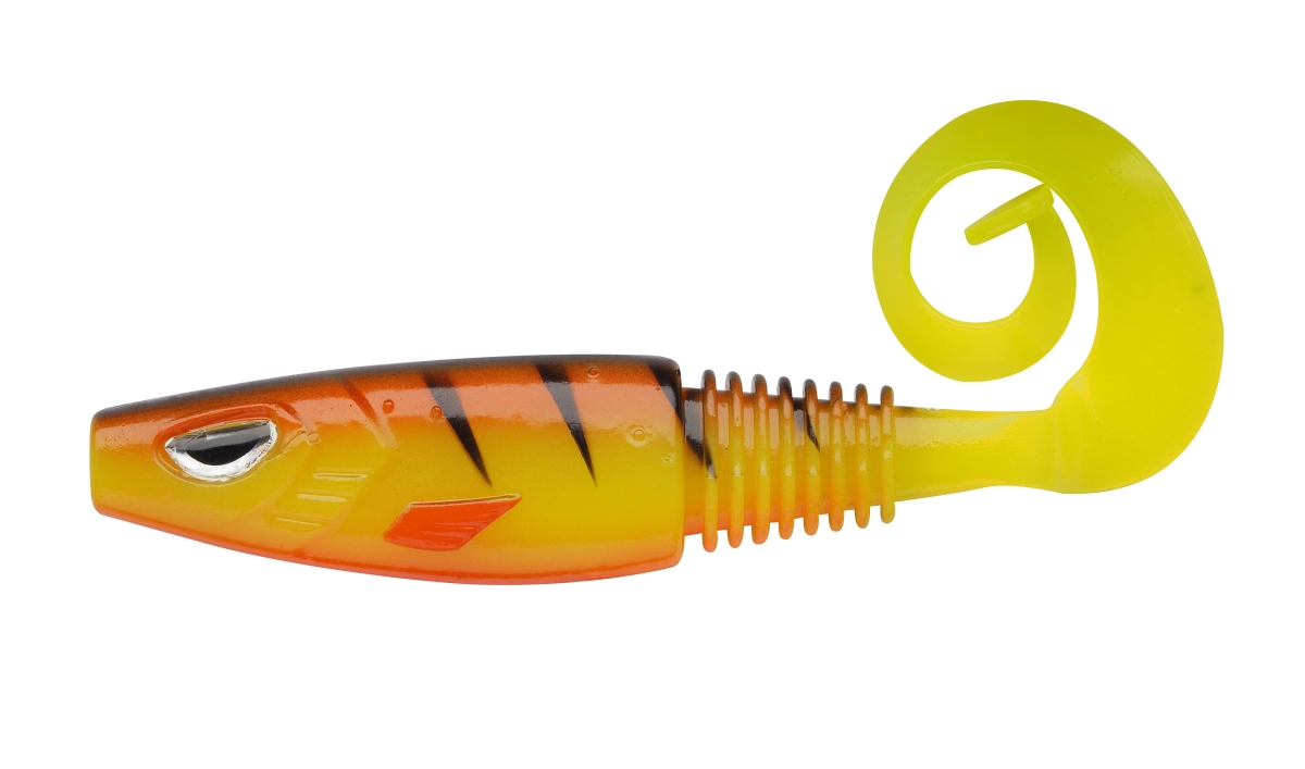 SICK CURL 8CM HOT YELLOW PERCH