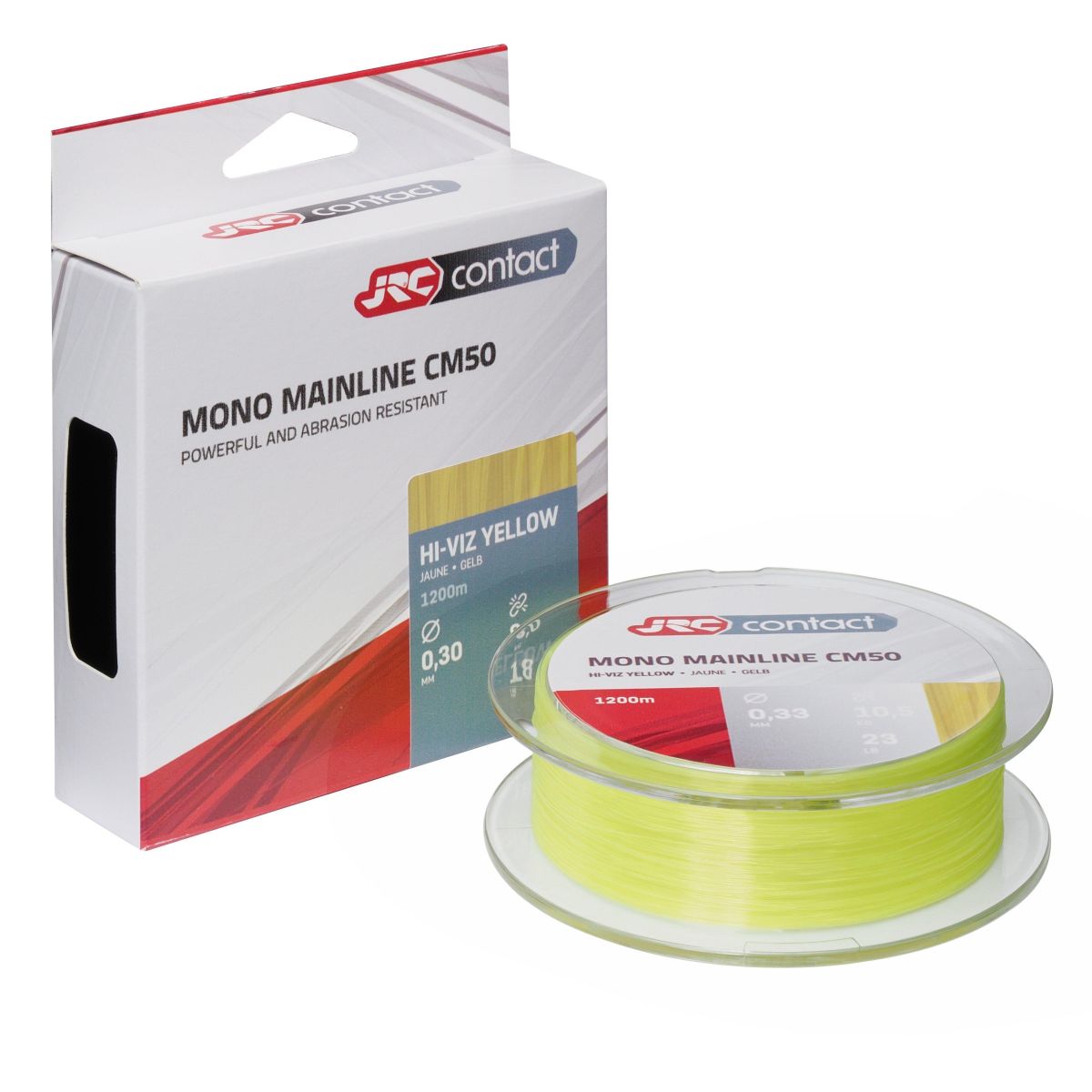 JRC Vlasec Contact CM50 Hi-Viz Yellow 600m - 0.28mm (7kg)