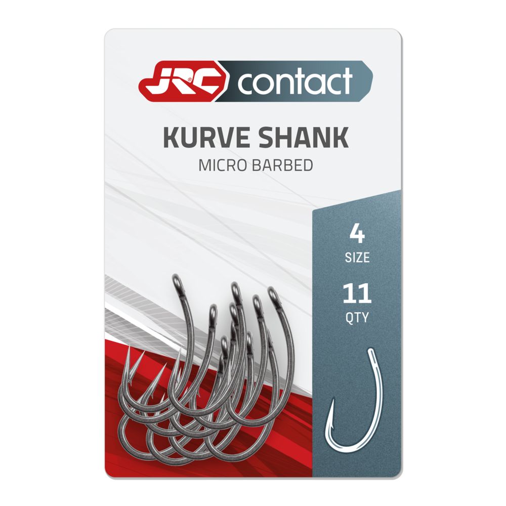 JRC Kurve Shank Carp Hooks - 4 (11ks)