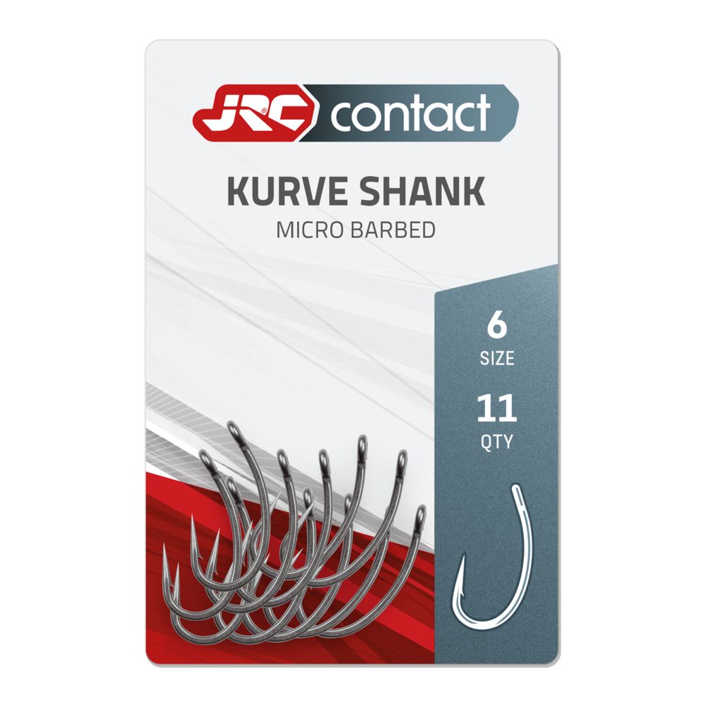 JRC Kurve Shank Carp Hooks - 6 (11ks)