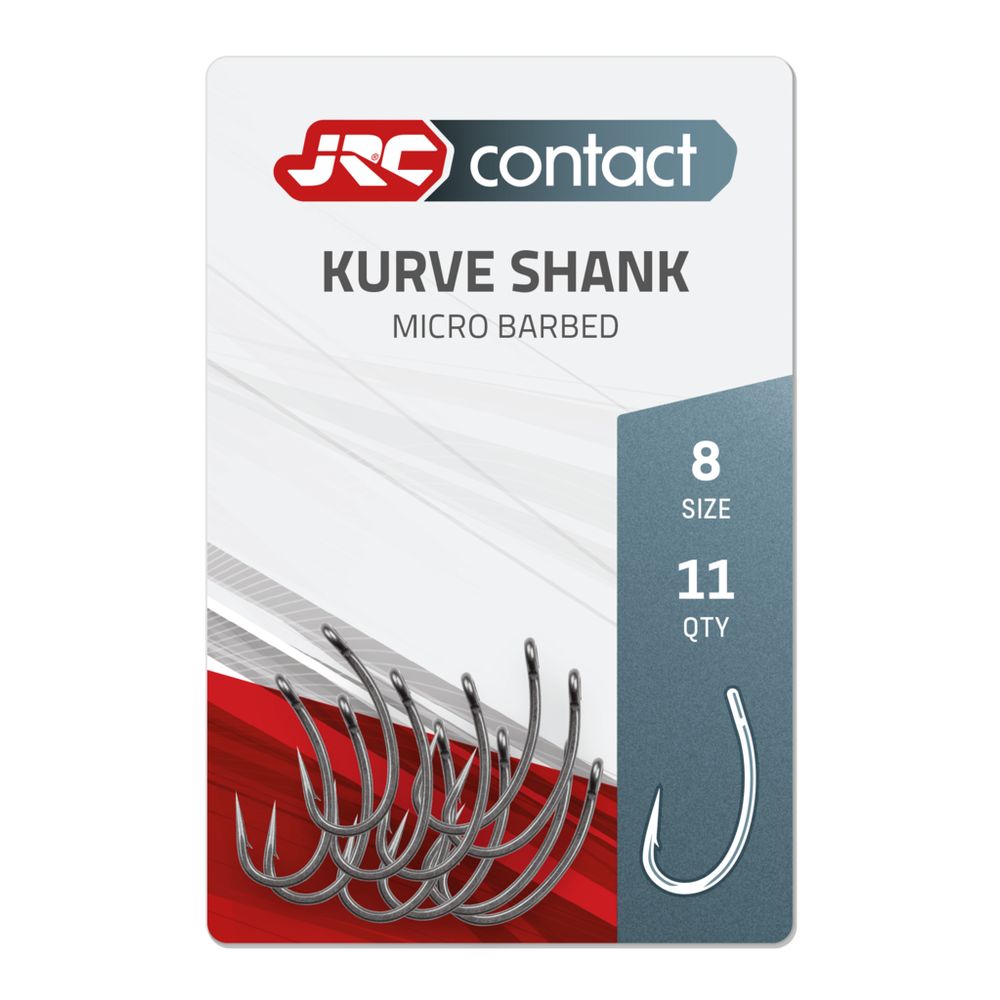 JRC Kurve Shank Carp Hooks - 8 (11ks)