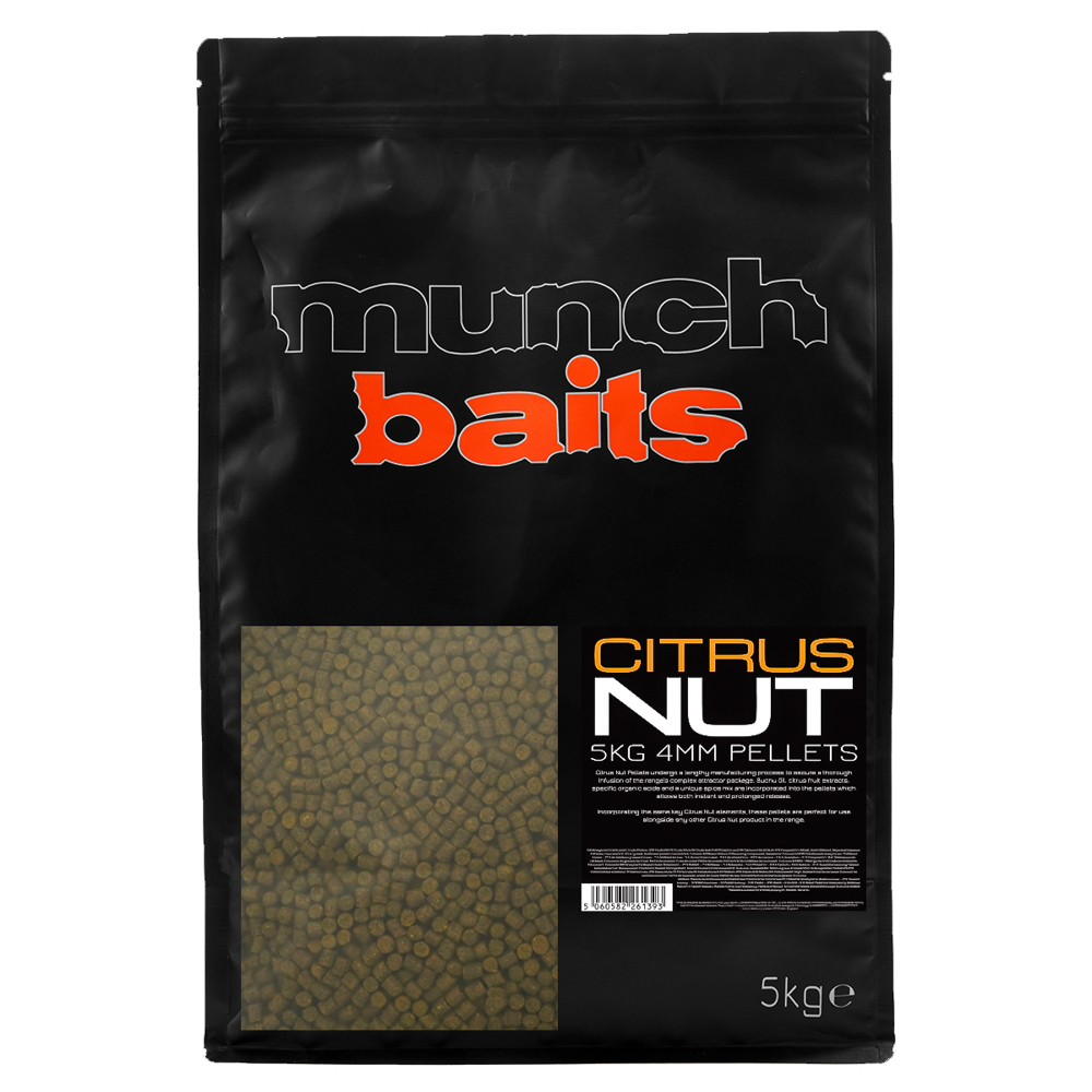 Munch Baits Citrus Nut Pellet 4mm 5kg