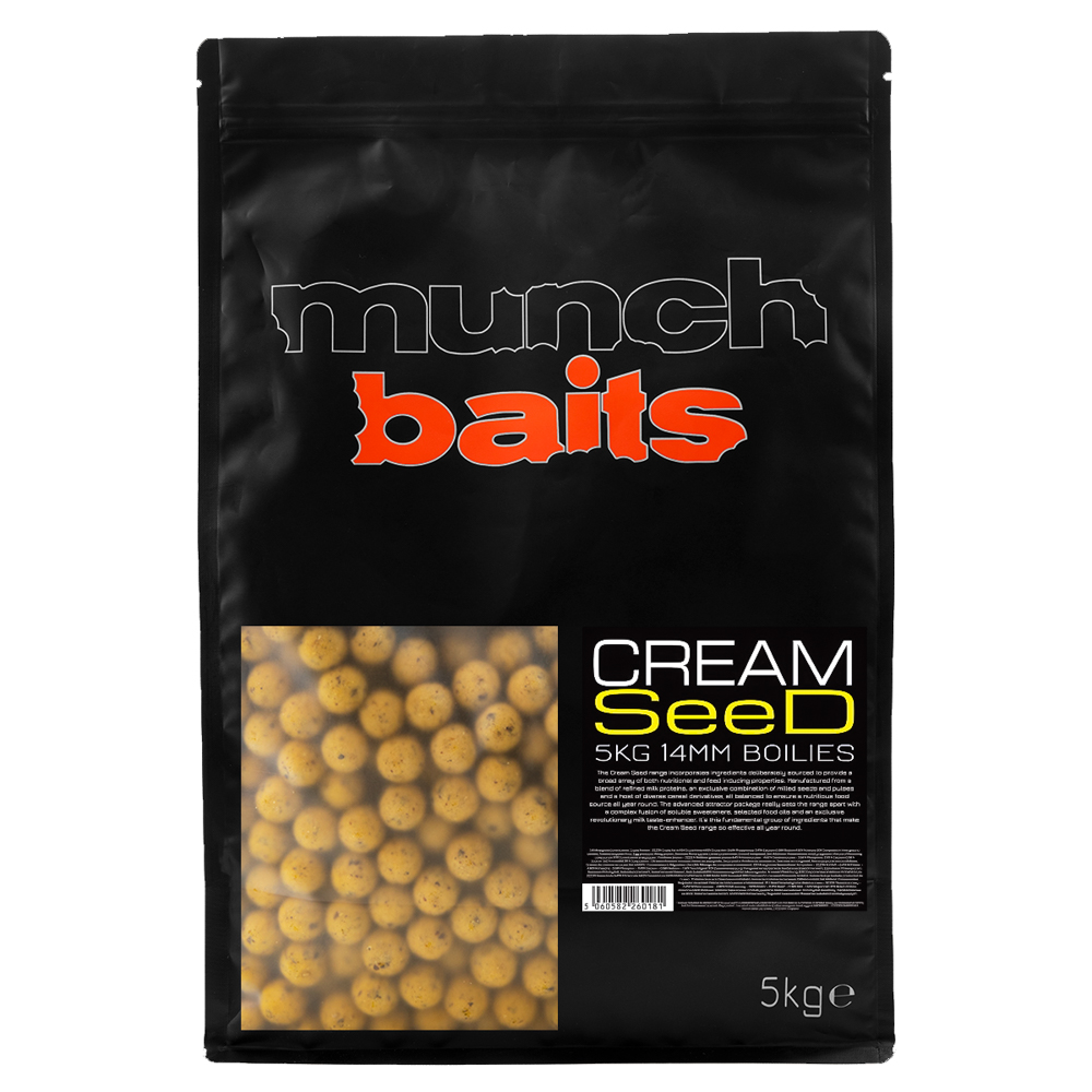 Munch Baits Cream Seed Boilies 14mm 5kg