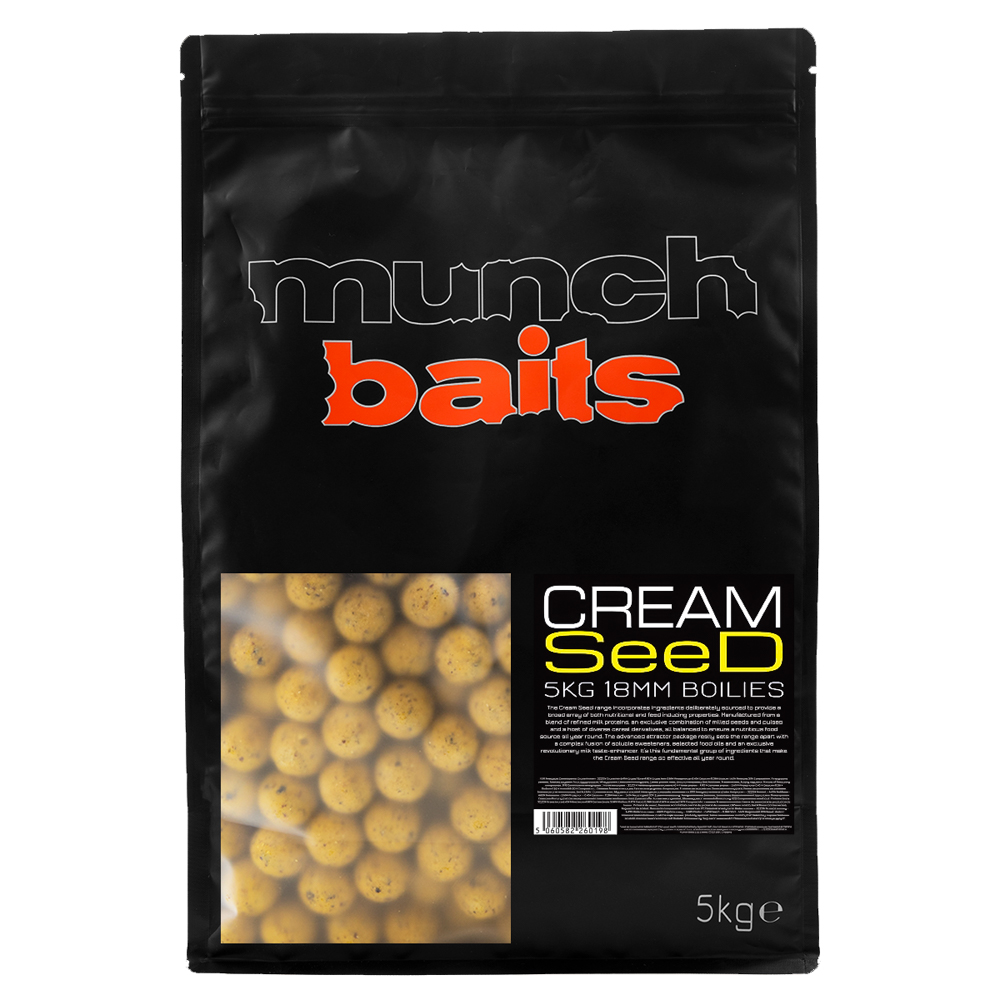Munch Baits Cream Seed Boilies 18mm 5kg