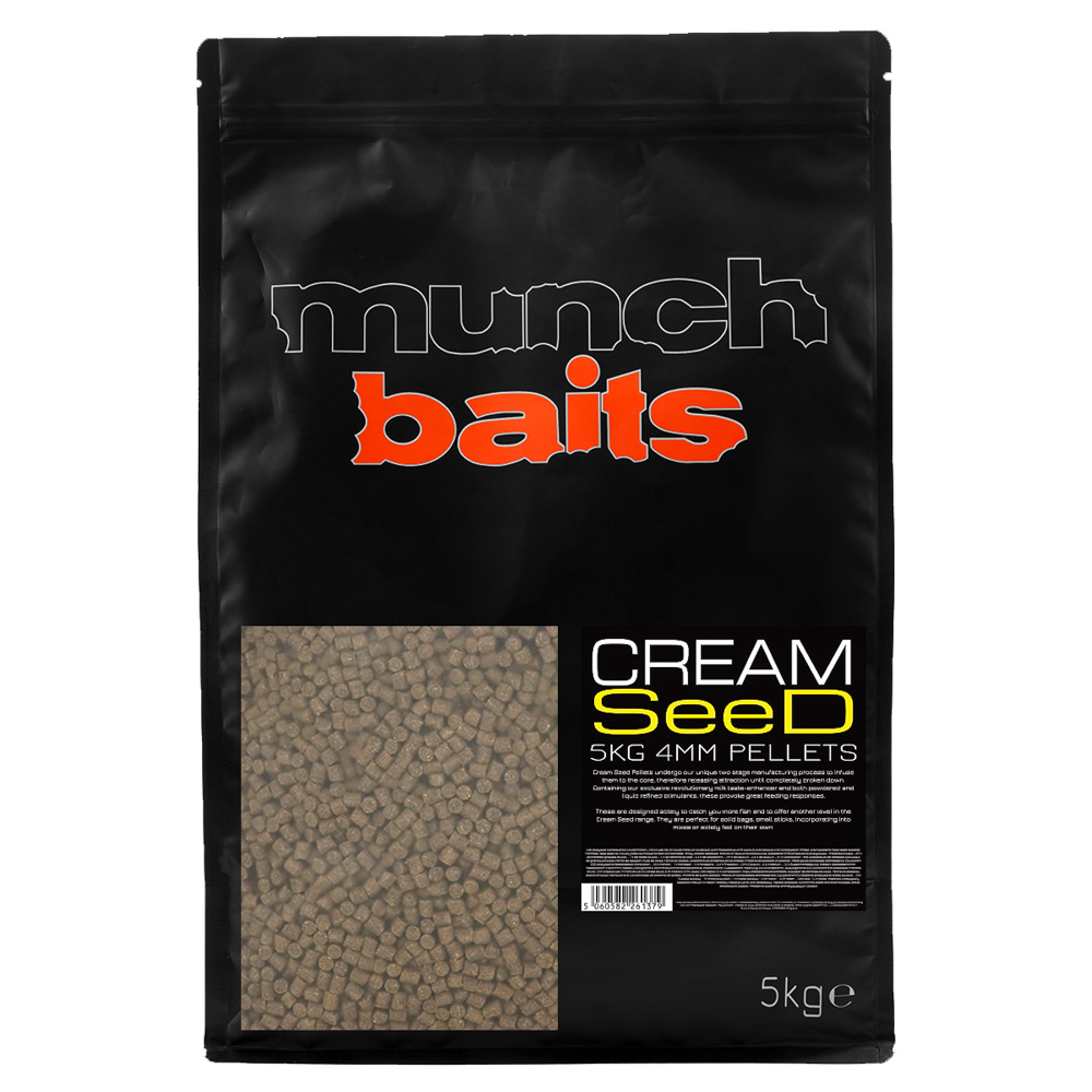 Munch Baits Cream Seed Pellet 4mm 5kg