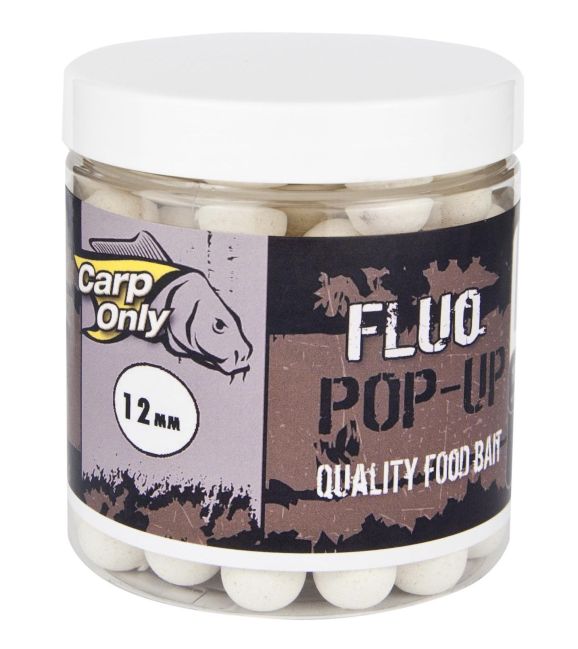 FLUO POP UP BOILIE WHITE 12MM 80G